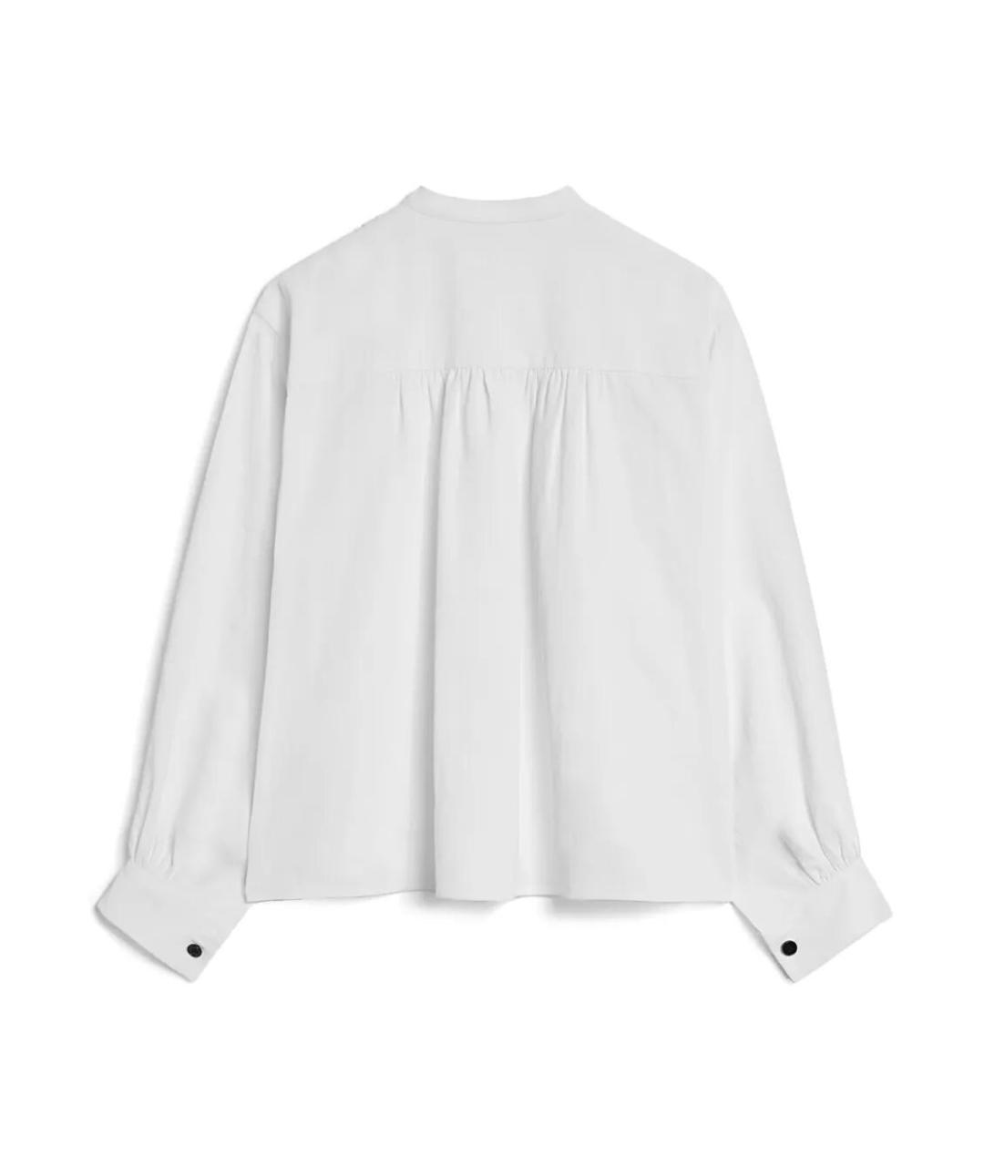 JIL SANDER Белая льняная блузы, фото 5