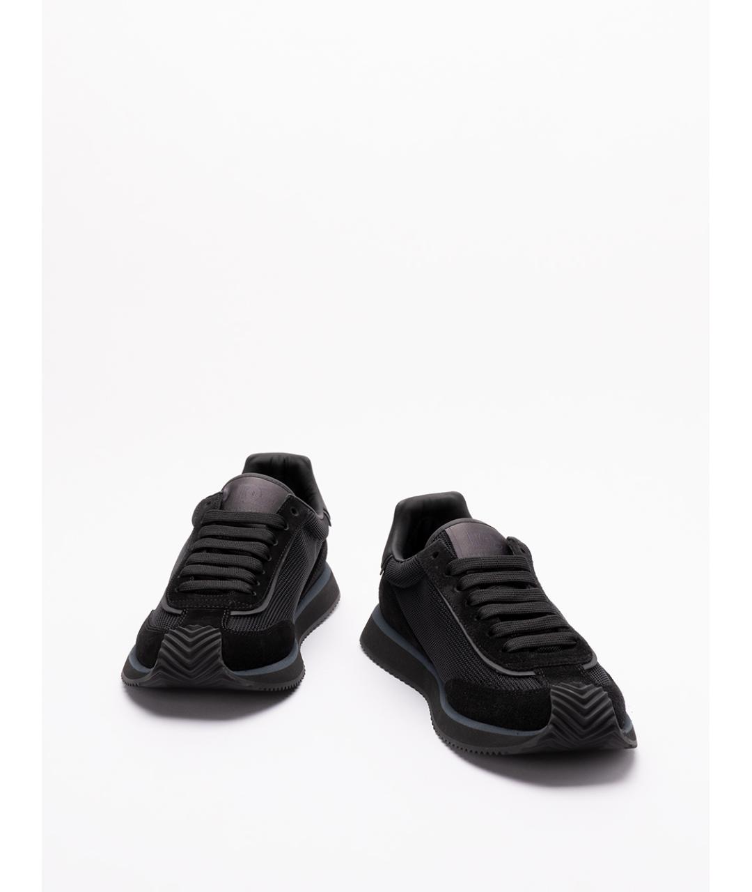 DOLCE&GABBANA Черные замшевые низкие кроссовки / кеды, фото 2
