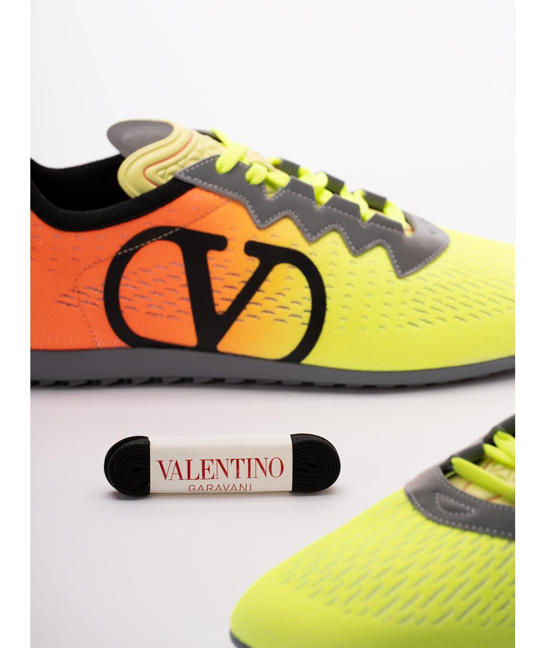 VALENTINO Мульти текстильные низкие кроссовки / кеды, фото 6
