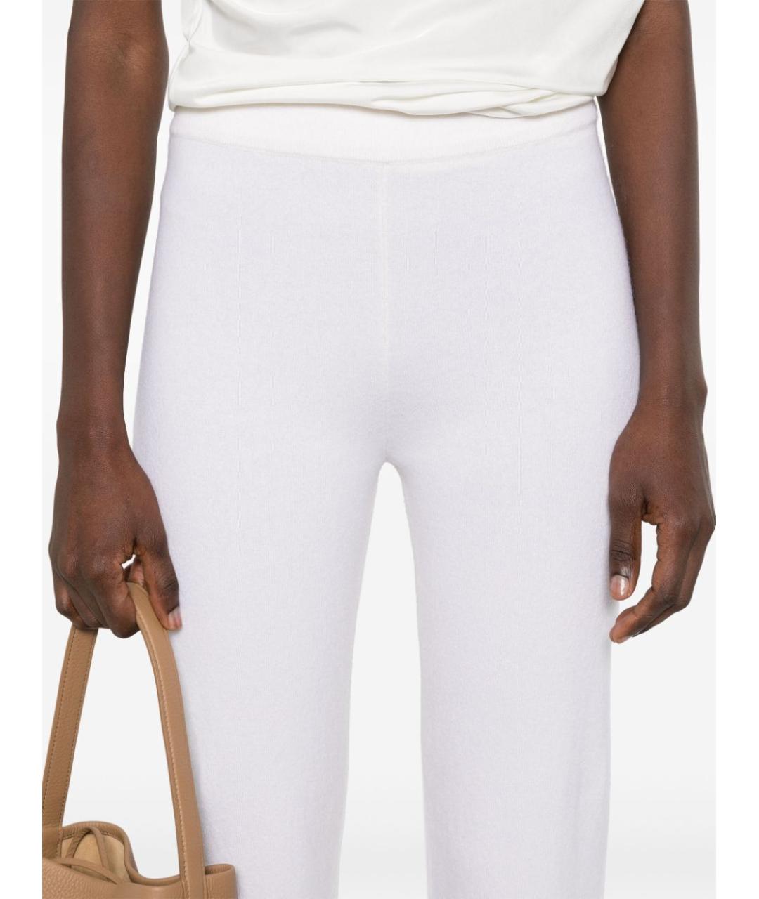 MAX MARA Белые кашемировые брюки узкие, фото 4