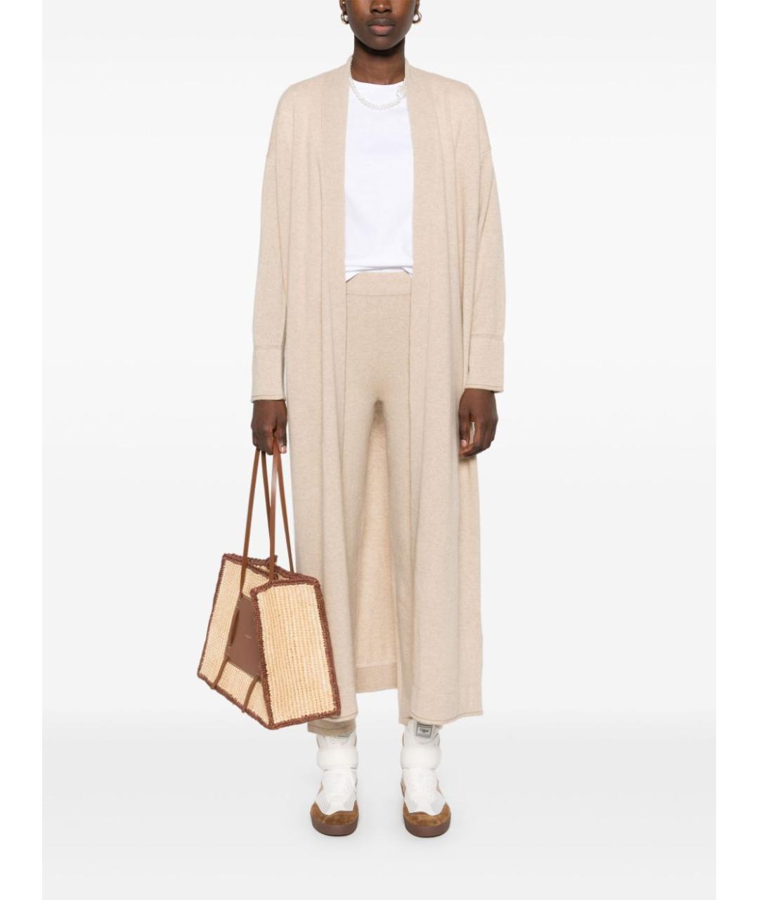 MAX MARA Бежевые кашемировые брюки узкие, фото 2