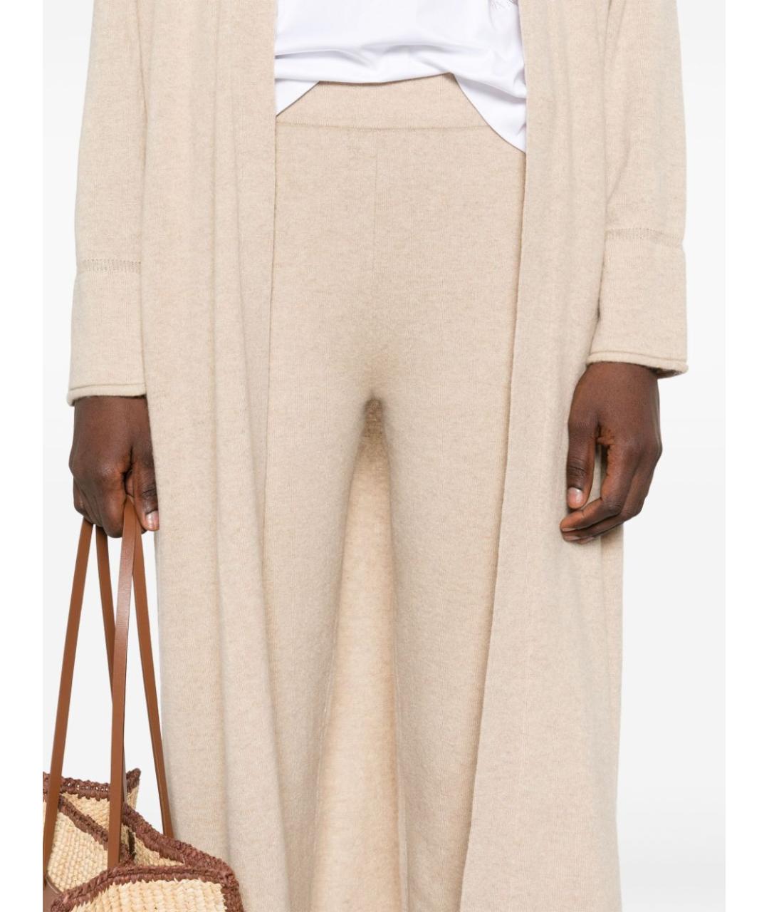 MAX MARA Бежевые кашемировые брюки узкие, фото 3