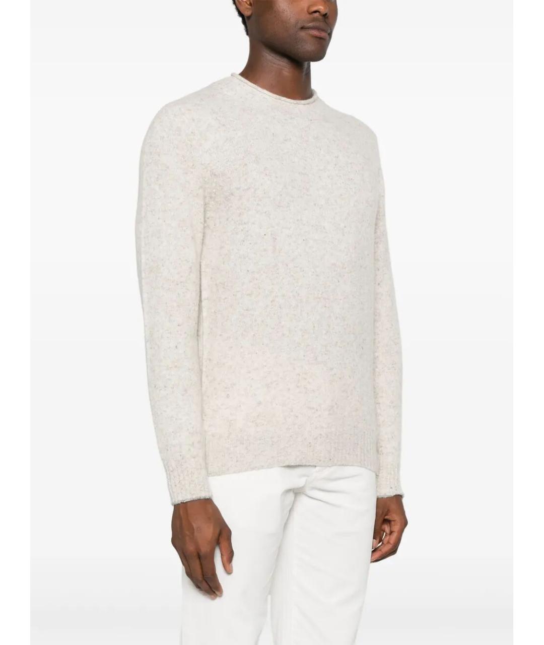 BRUNELLO CUCINELLI Бежевый шерстяной джемпер / свитер, фото 4