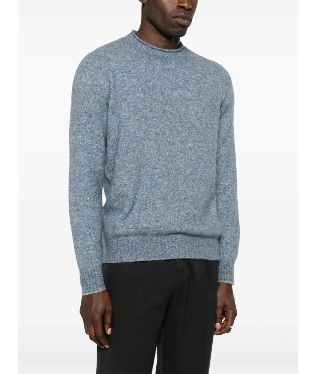BRUNELLO CUCINELLI Голубой шерстяной джемпер / свитер, фото 3