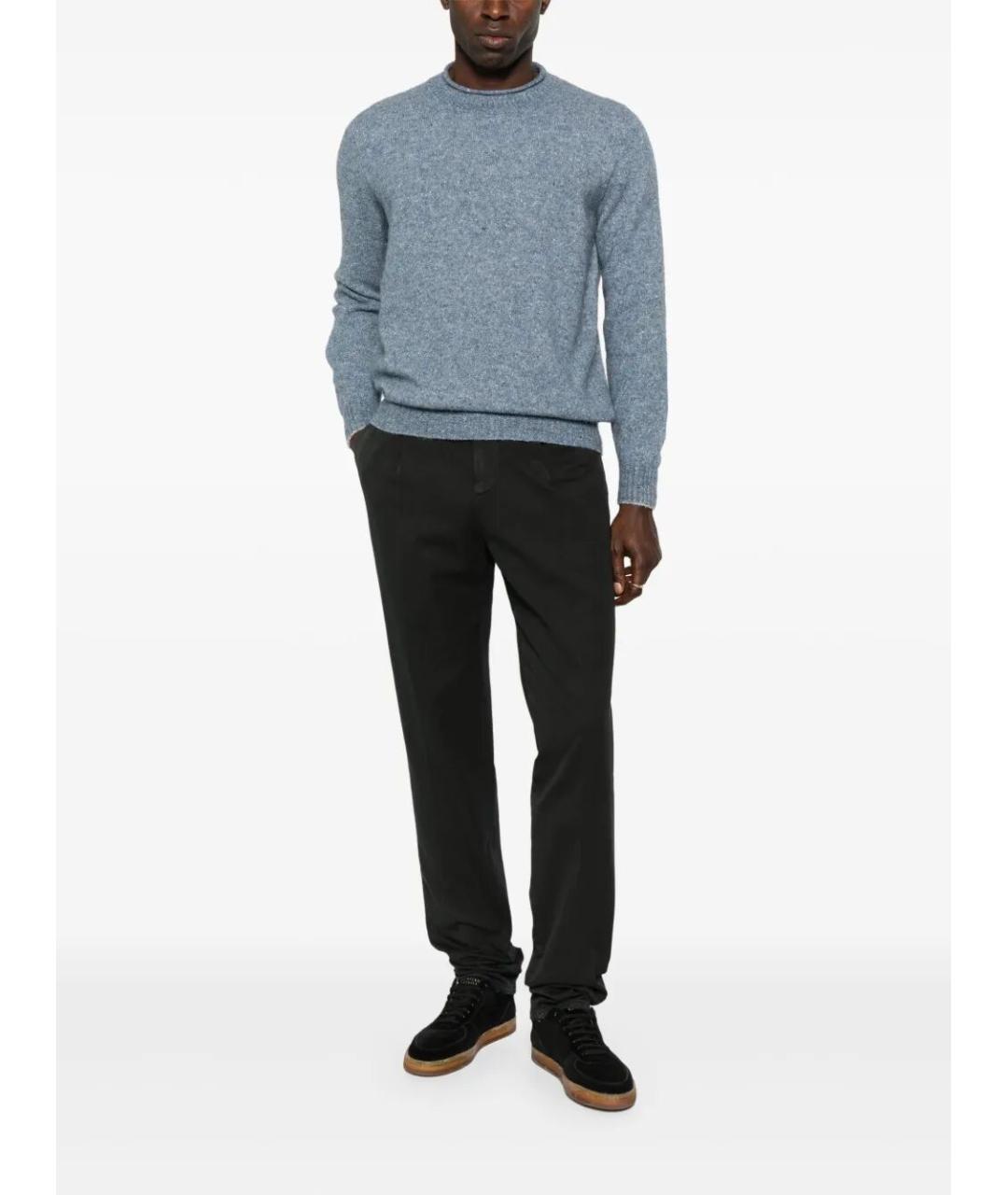 BRUNELLO CUCINELLI Голубой шерстяной джемпер / свитер, фото 2