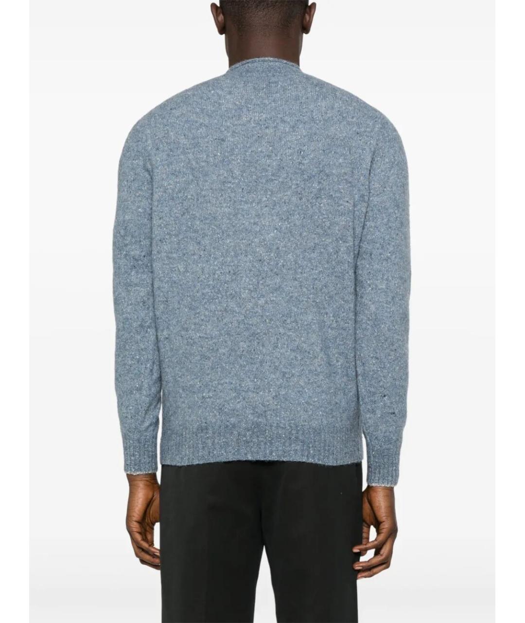 BRUNELLO CUCINELLI Голубой шерстяной джемпер / свитер, фото 4