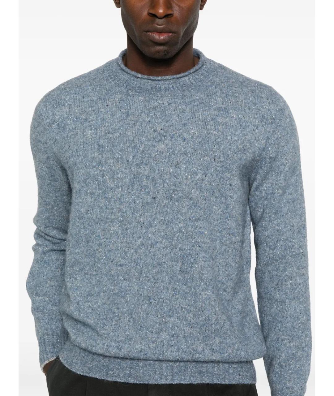 BRUNELLO CUCINELLI Голубой шерстяной джемпер / свитер, фото 5