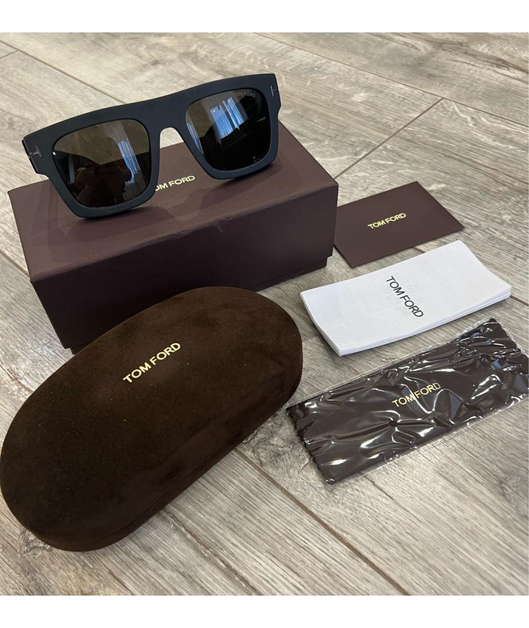 TOM FORD Черные солнцезащитные очки, фото 3