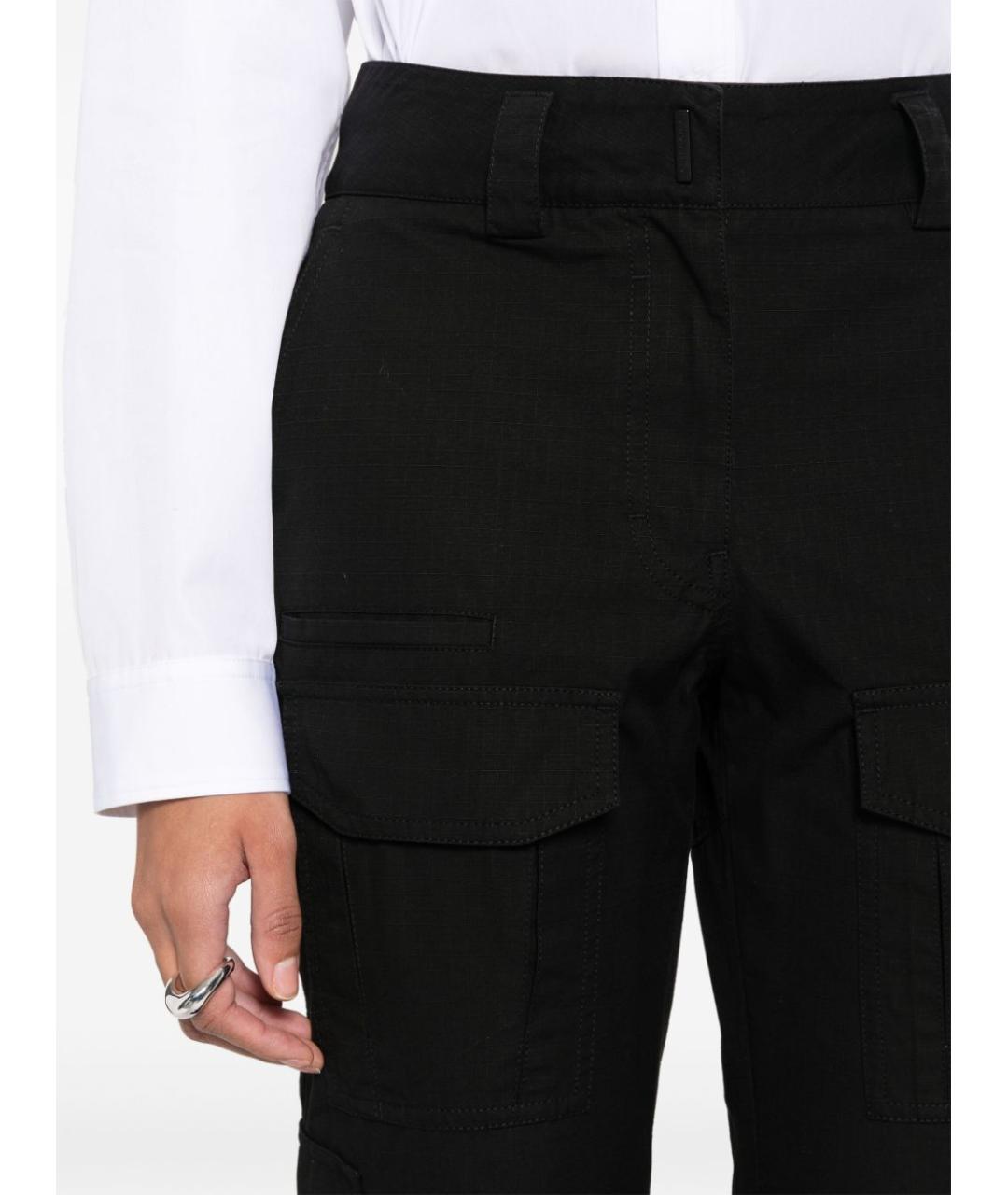 GIVENCHY Черные хлопковые брюки узкие, фото 4