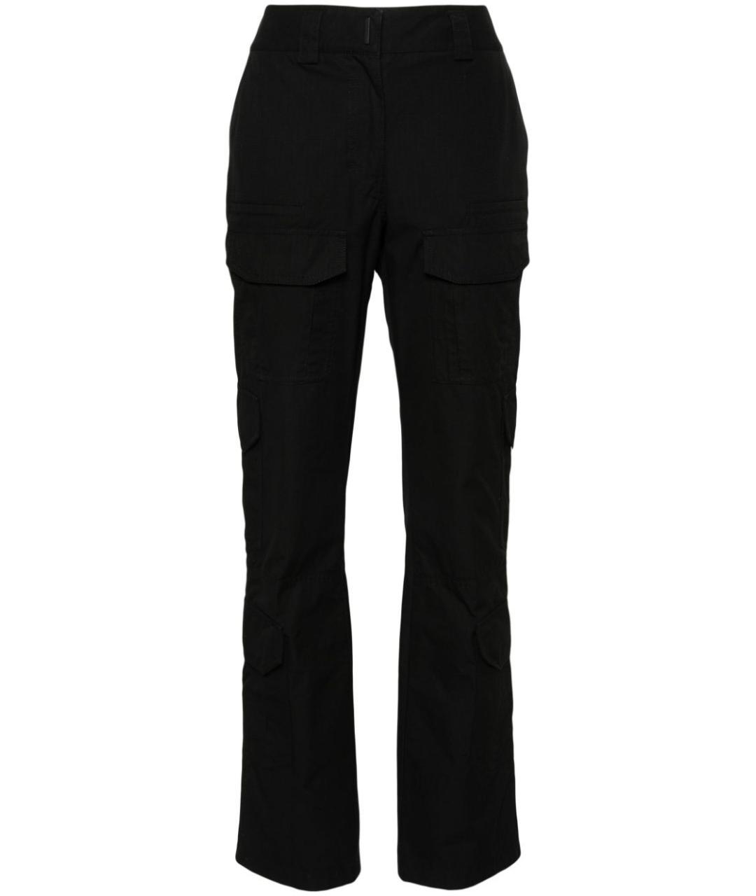 GIVENCHY Черные хлопковые брюки узкие, фото 1