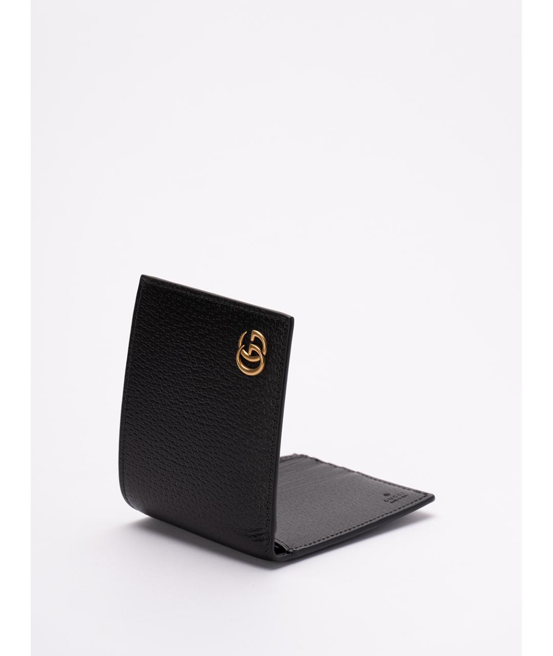 GUCCI Черный кожаный кошелек, фото 3