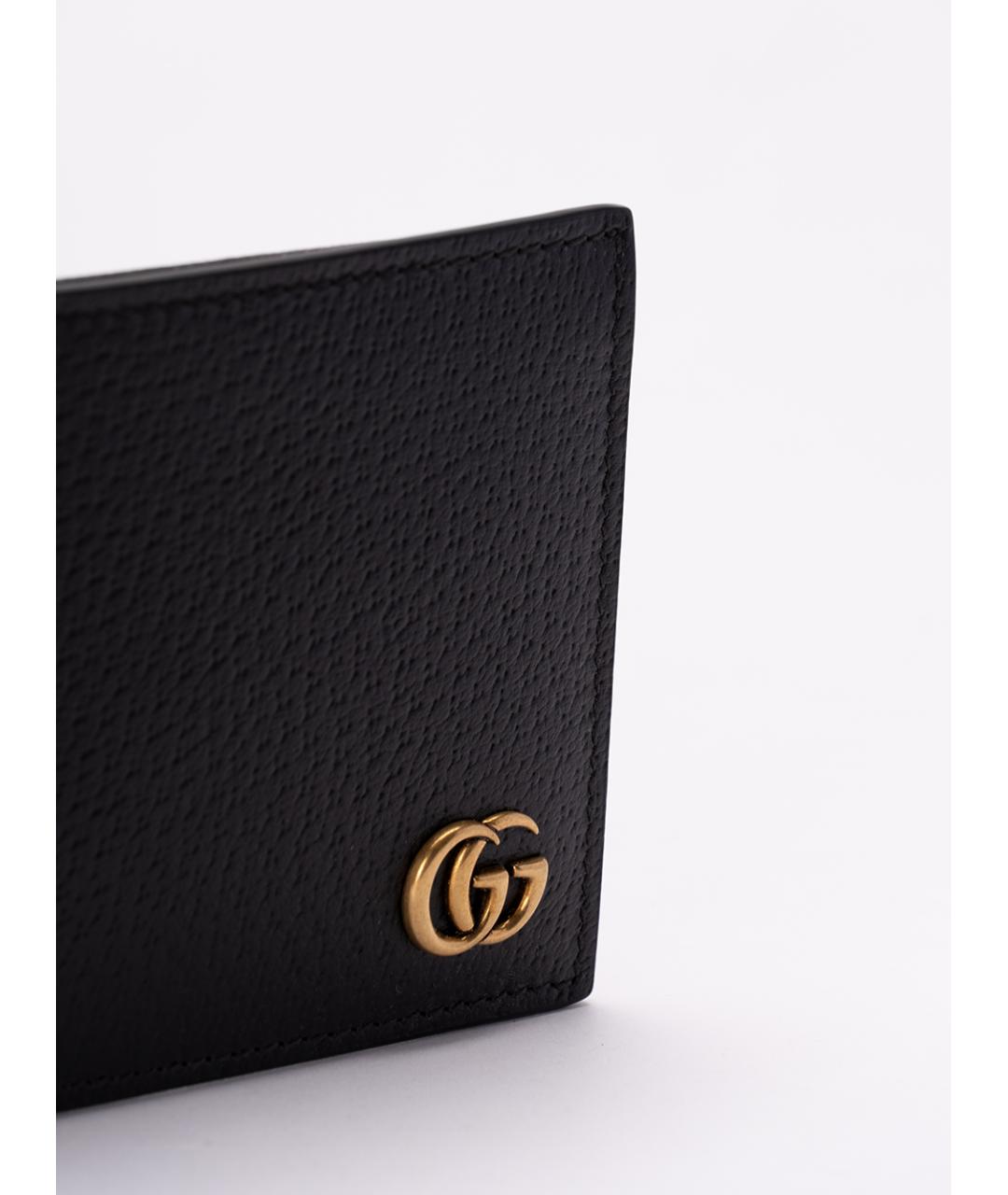 GUCCI Черный кожаный кошелек, фото 4