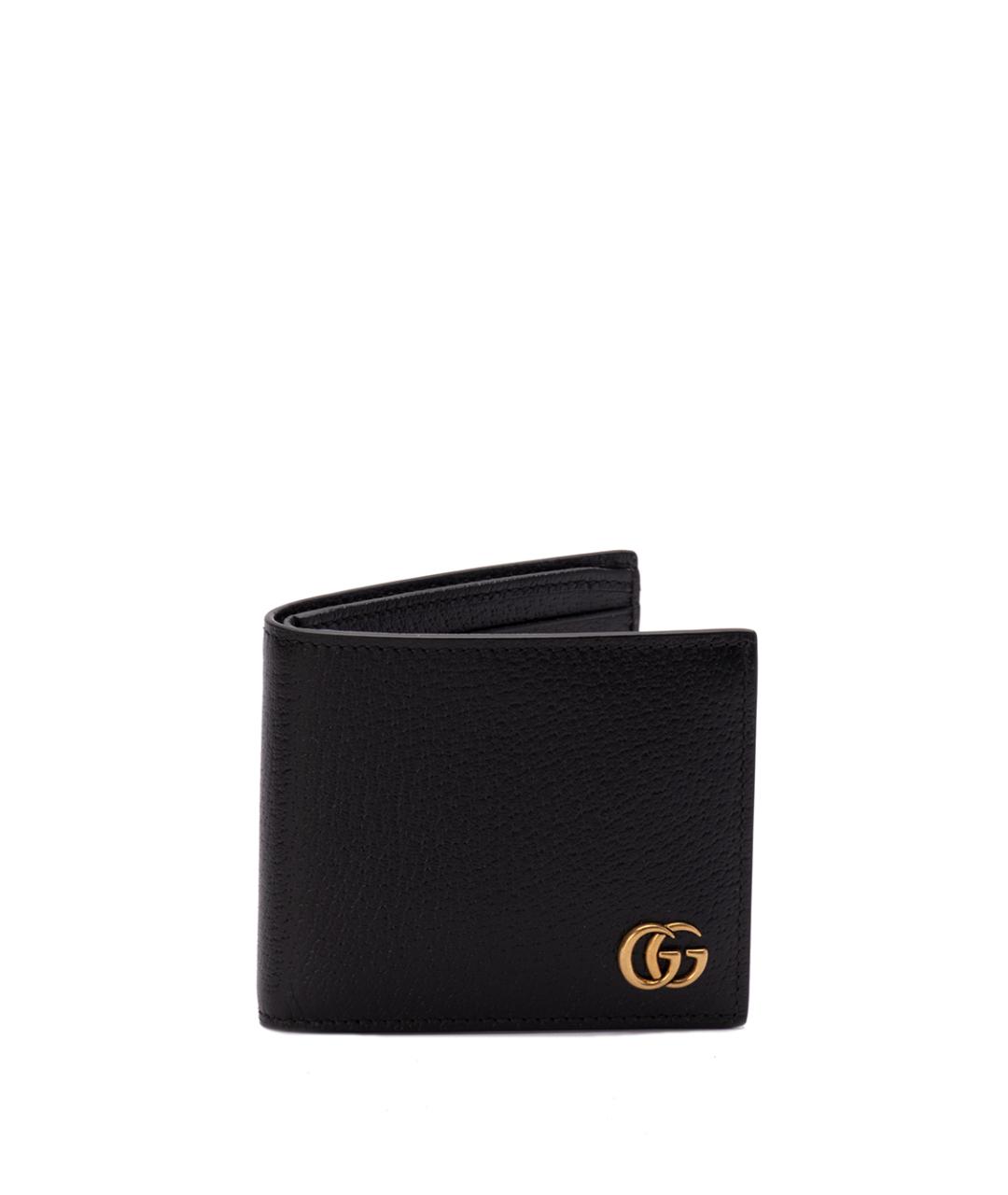 GUCCI Черный кожаный кошелек, фото 1