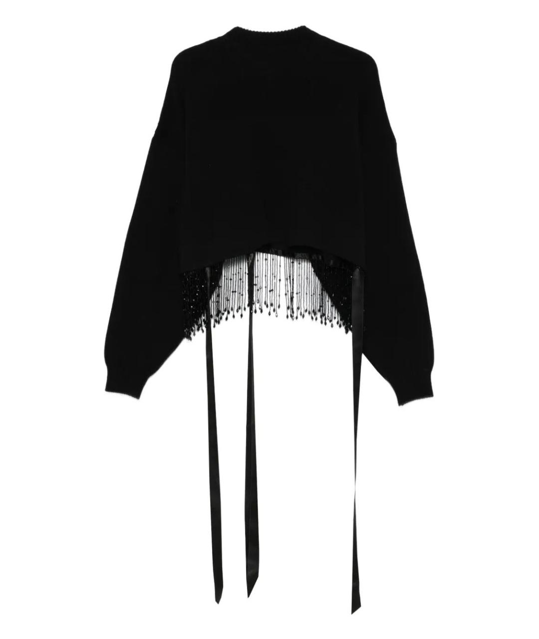 ALBERTA FERRETTI Черный шерстяной джемпер / свитер, фото 2