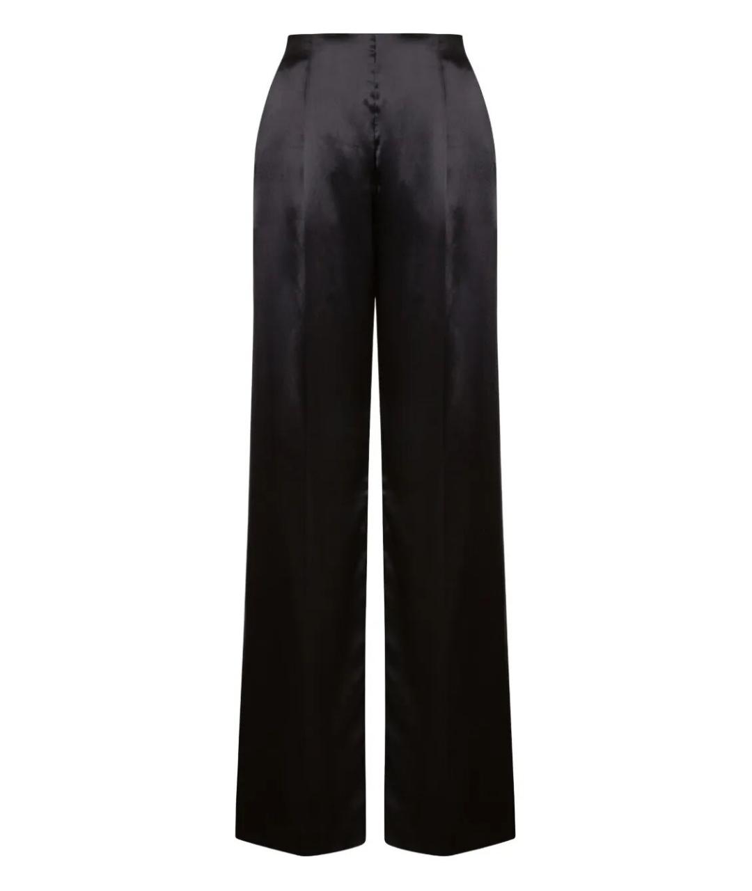 ALBERTA FERRETTI Черные вискозные прямые брюки, фото 1