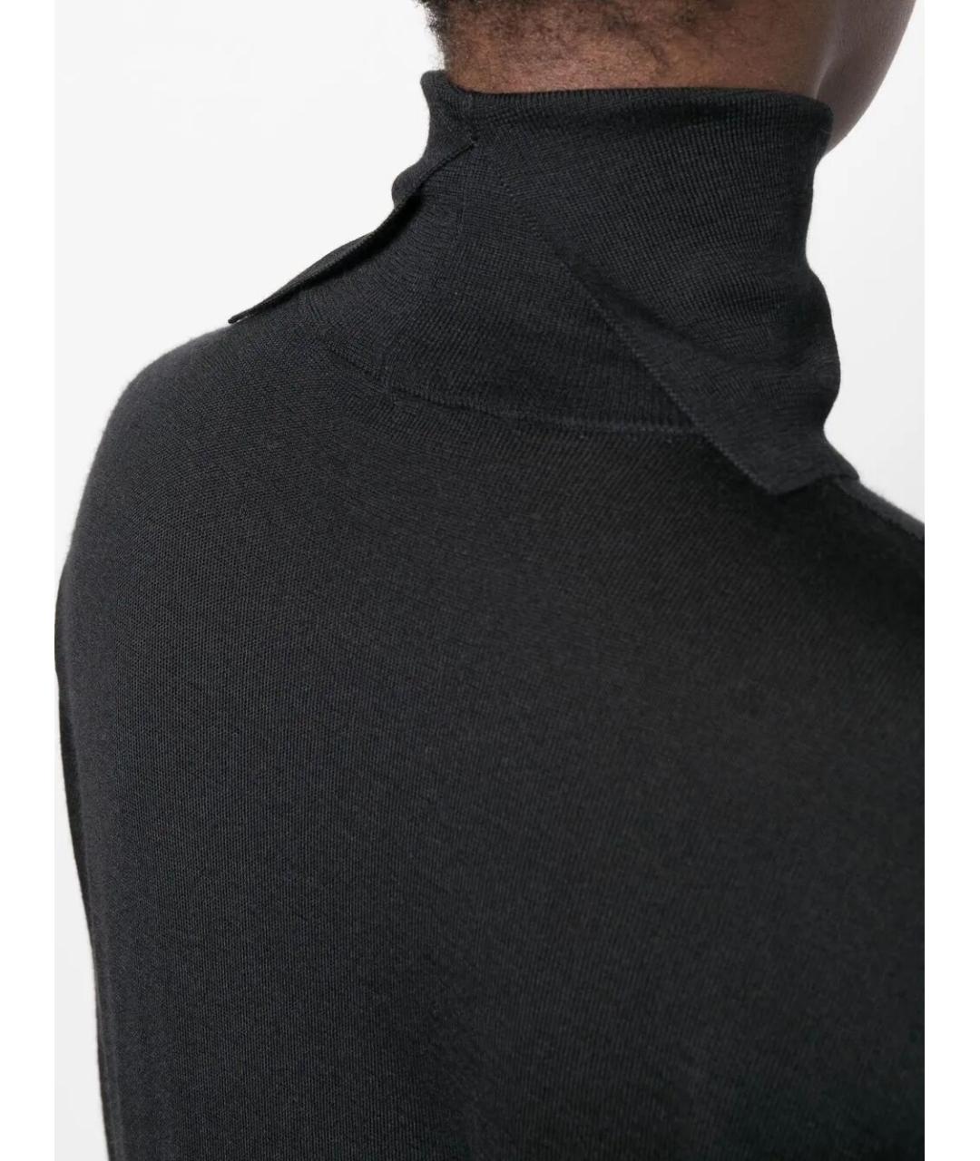 JIL SANDER Черная кашемировая водолазка, фото 4