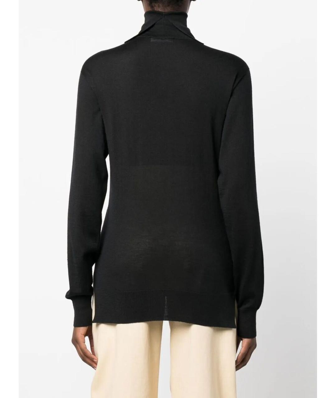 JIL SANDER Черная кашемировая водолазка, фото 3