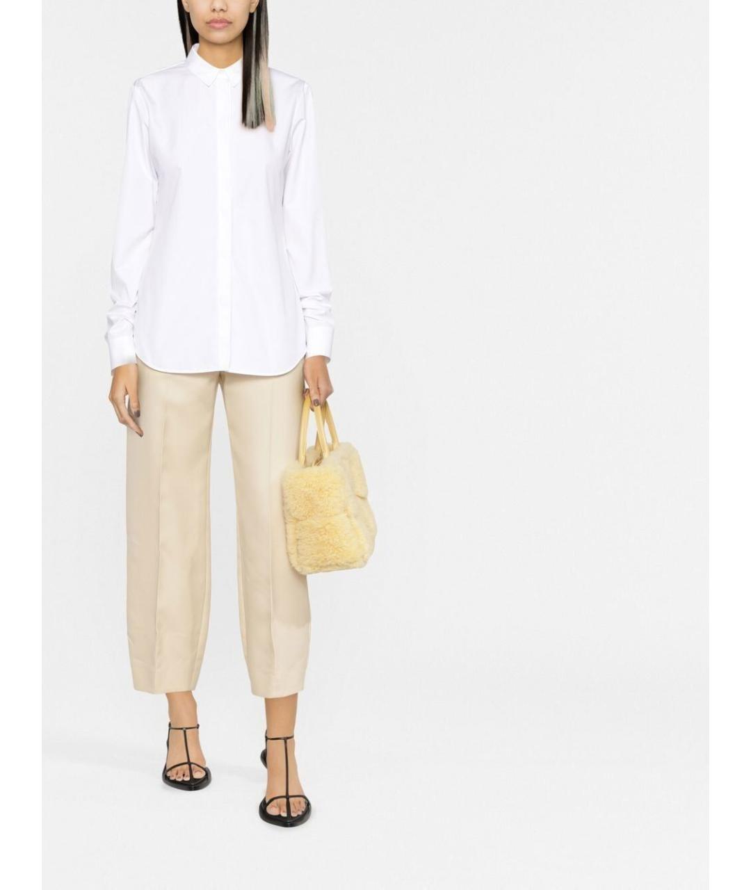 JIL SANDER Белая хлопковая рубашка, фото 2
