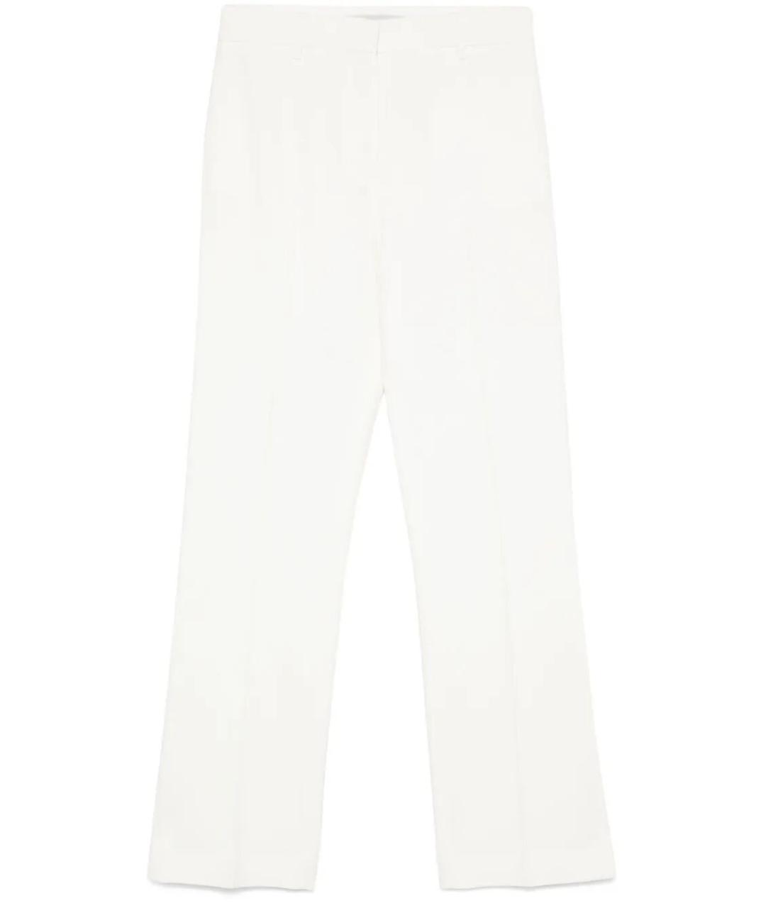 GOLDEN GOOSE DELUXE BRAND Белые вискозные прямые брюки, фото 1