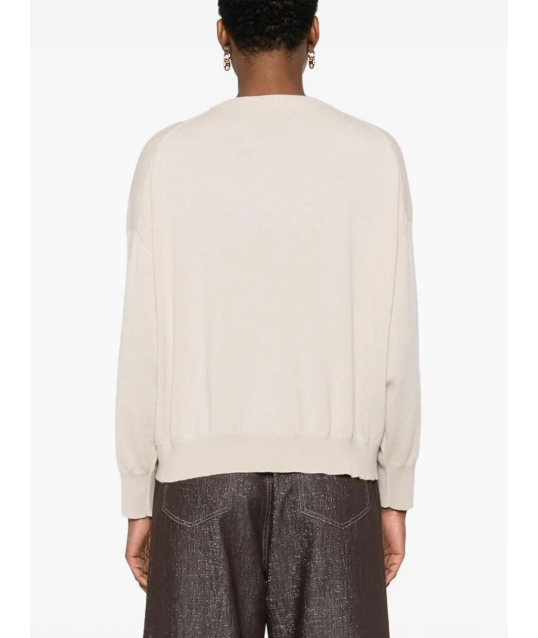 BRUNELLO CUCINELLI Бежевый кашемировый джемпер / свитер, фото 5