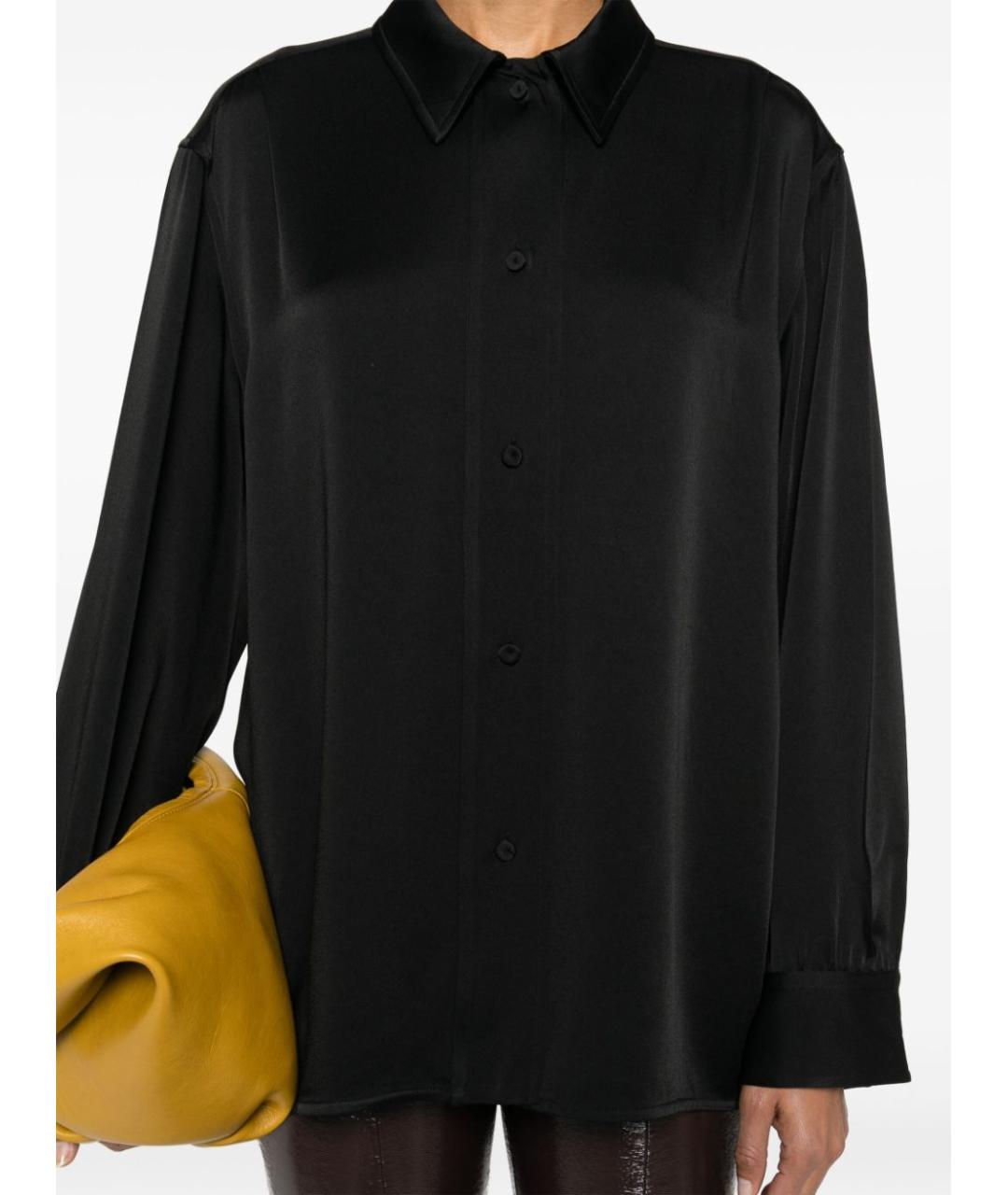 JIL SANDER Черная ацетатная рубашка, фото 5