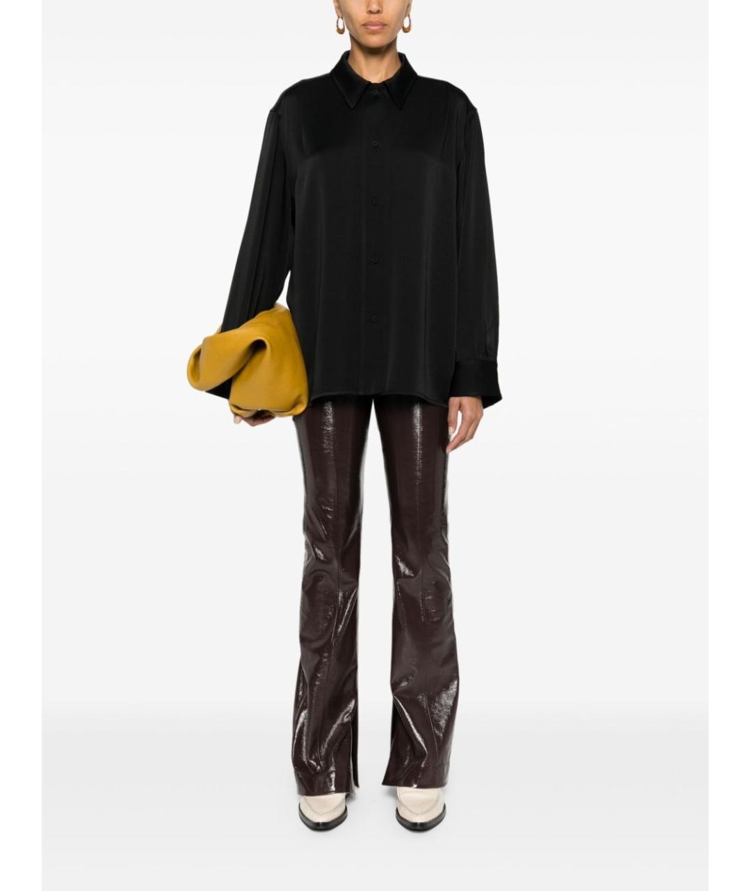 JIL SANDER Черная ацетатная рубашка, фото 2