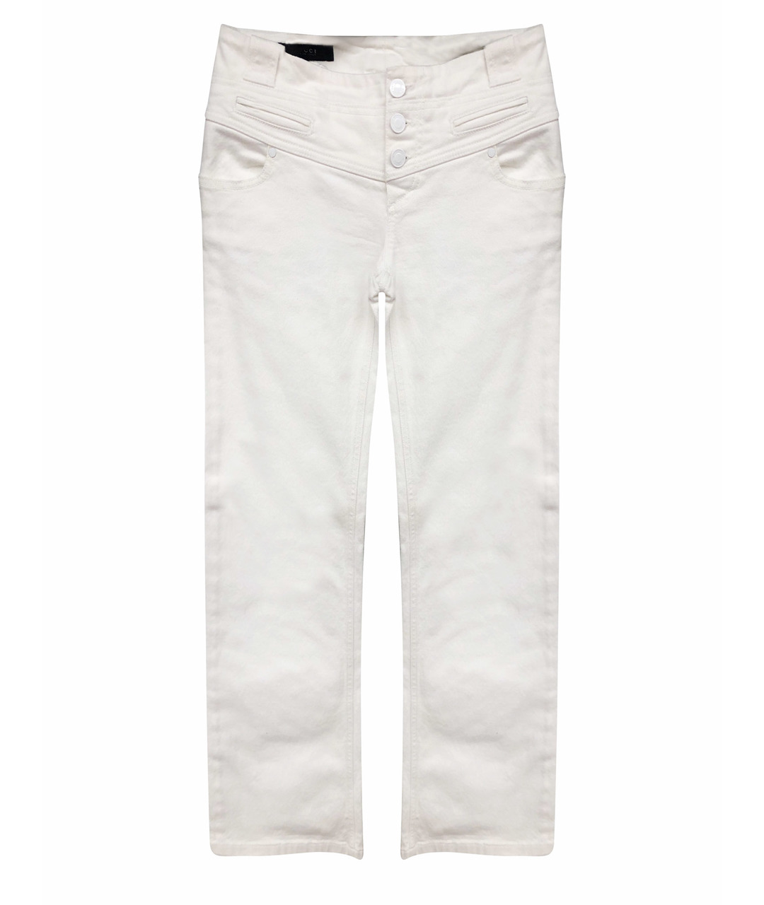 GUCCI Белые прямые джинсы, фото 1