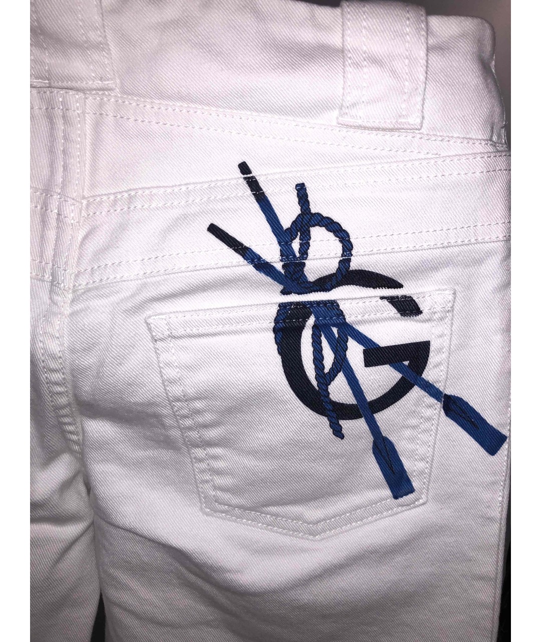 GUCCI Белые прямые джинсы, фото 3