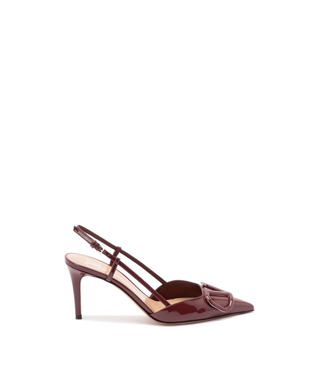 VALENTINO Бордовые туфли из лакированной кожи, фото 1