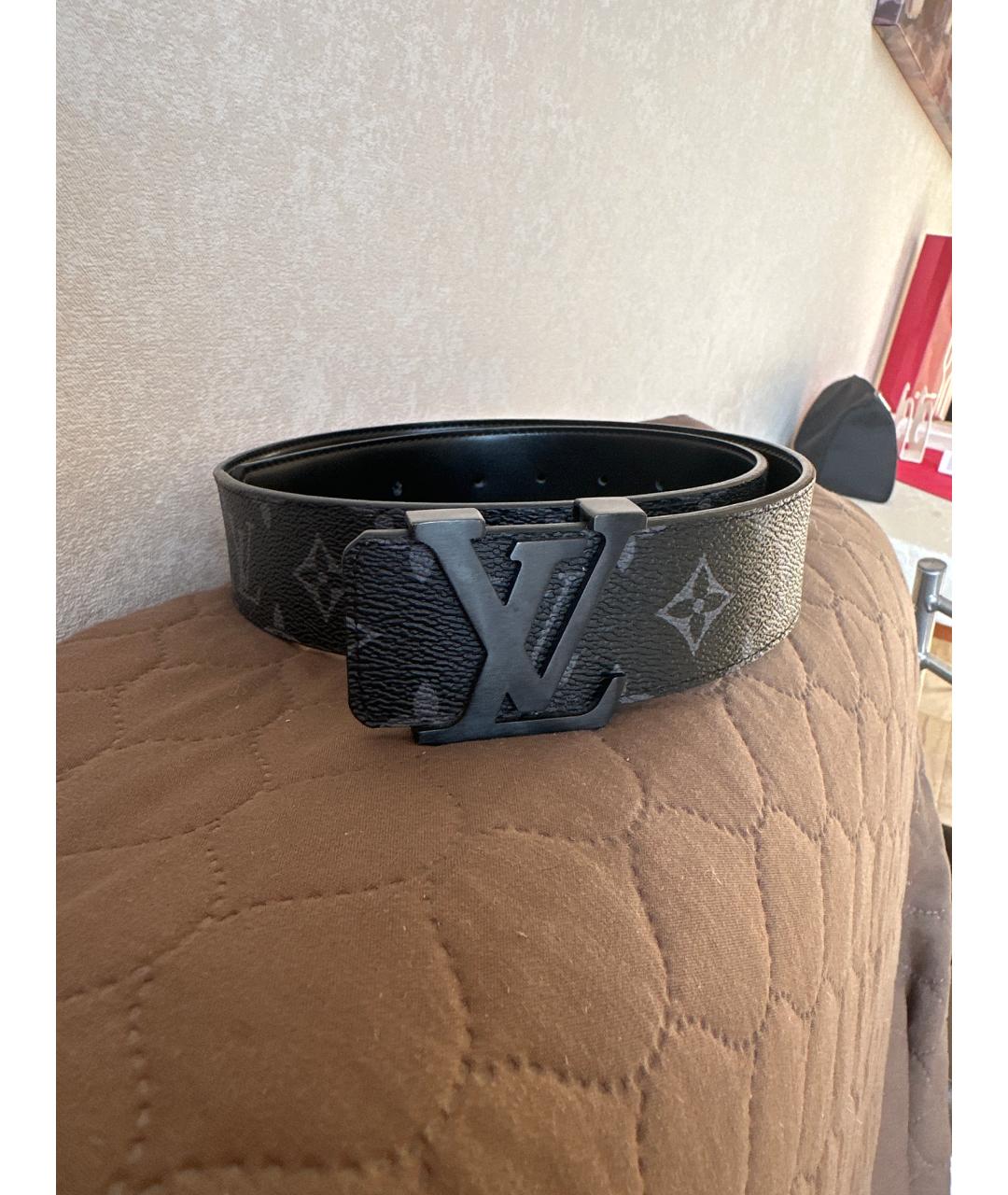 LOUIS VUITTON Черный ремень, фото 4