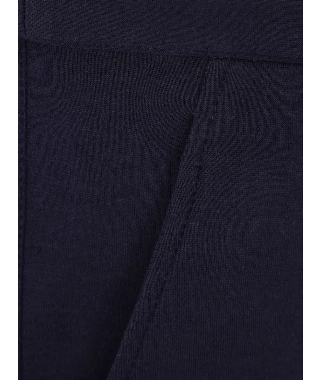 BRUNELLO CUCINELLI Синие хлопко-эластановые шорты, фото 4