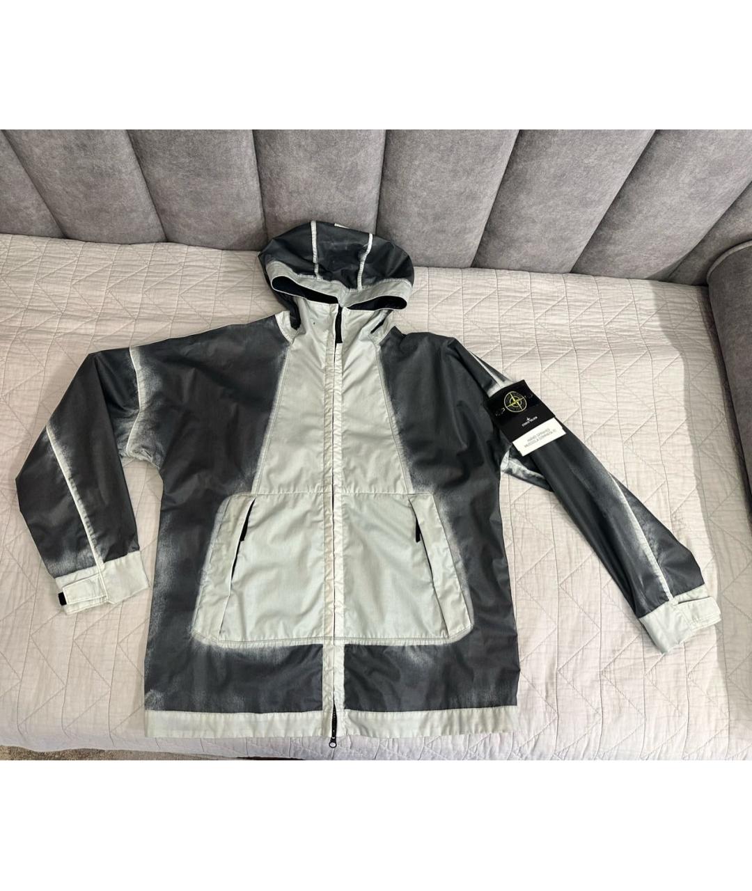 STONE ISLAND Серая хлопковая куртка, фото 5