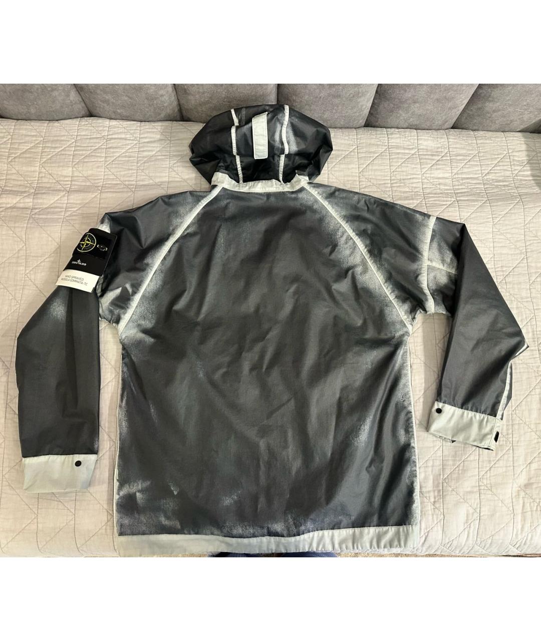 STONE ISLAND Серая хлопковая куртка, фото 2