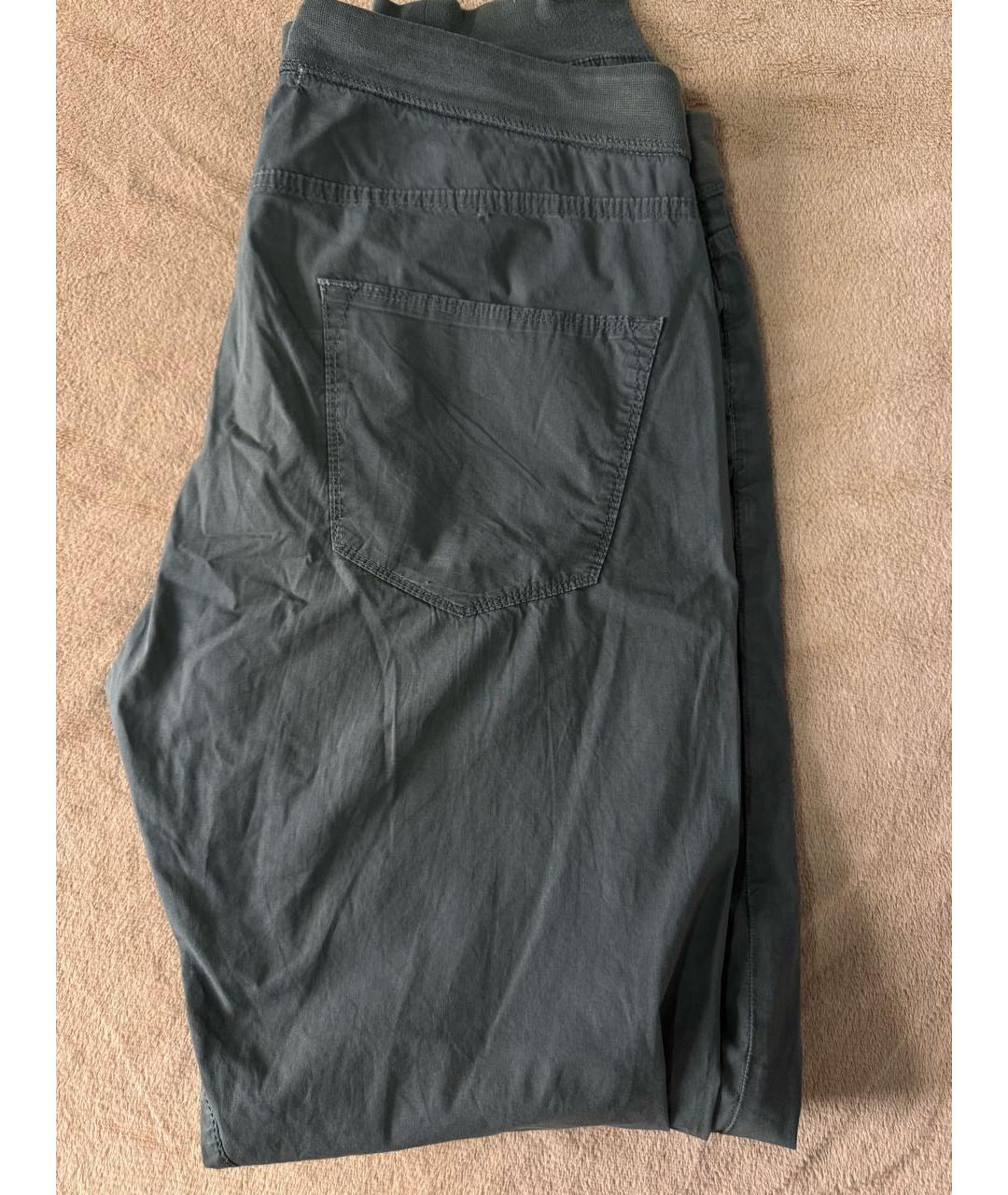 CP COMPANY Серые хлопко-эластановые повседневные брюки, фото 5