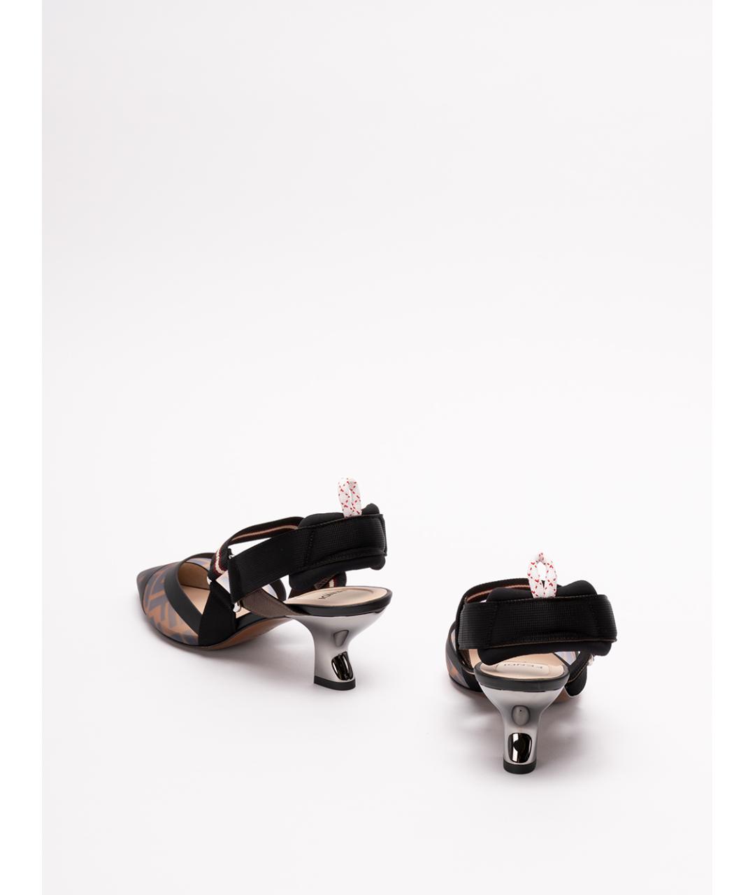 FENDI Мульти синтетические туфли, фото 3