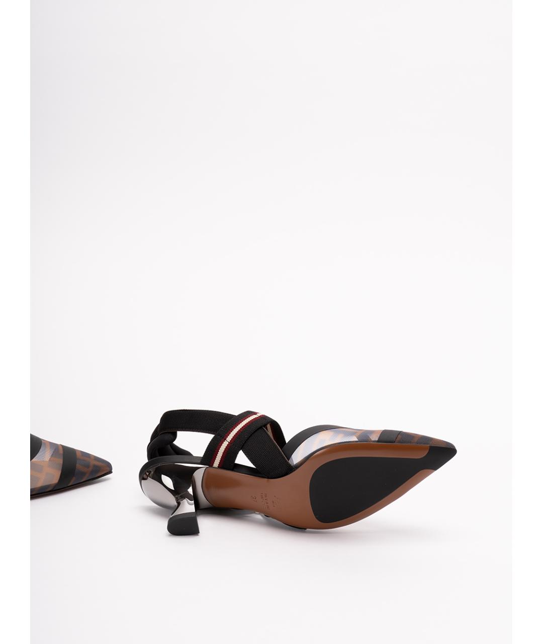 FENDI Мульти синтетические туфли, фото 4