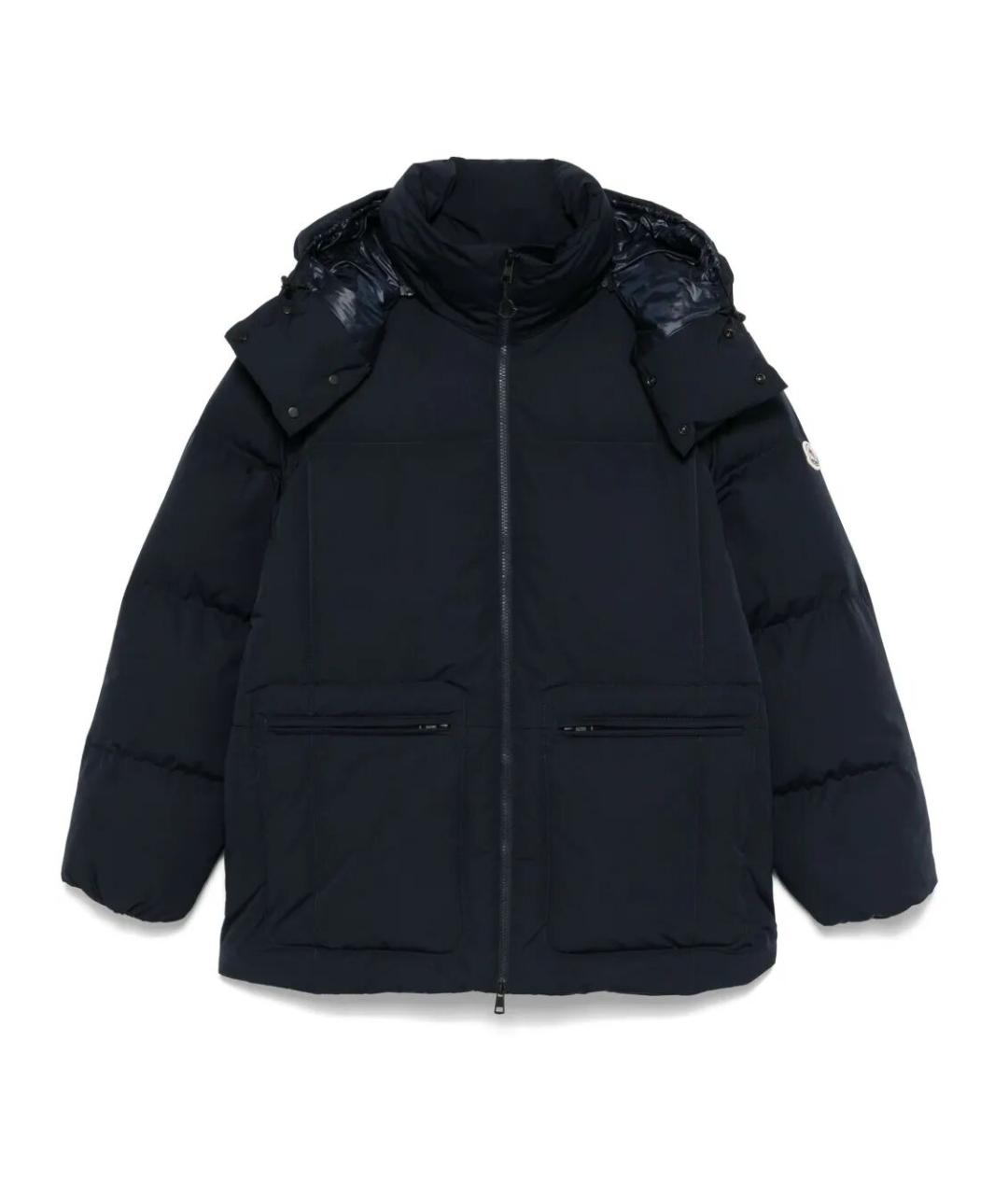 MONCLER Синяя полиэстеровая парка, фото 1