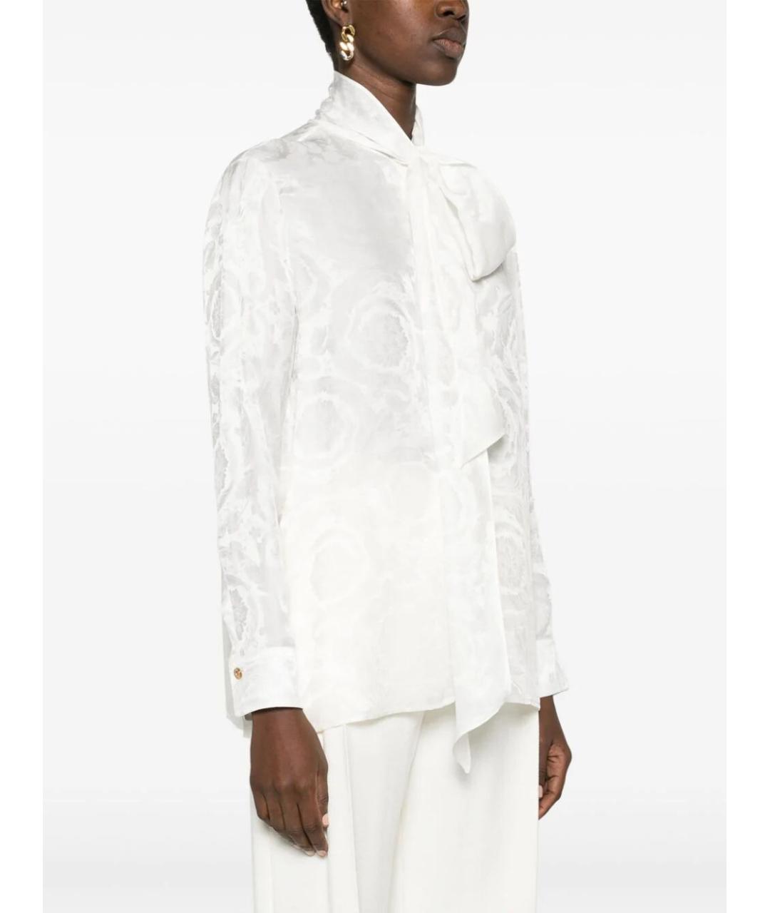 VERSACE Белая вискозная блузы, фото 3