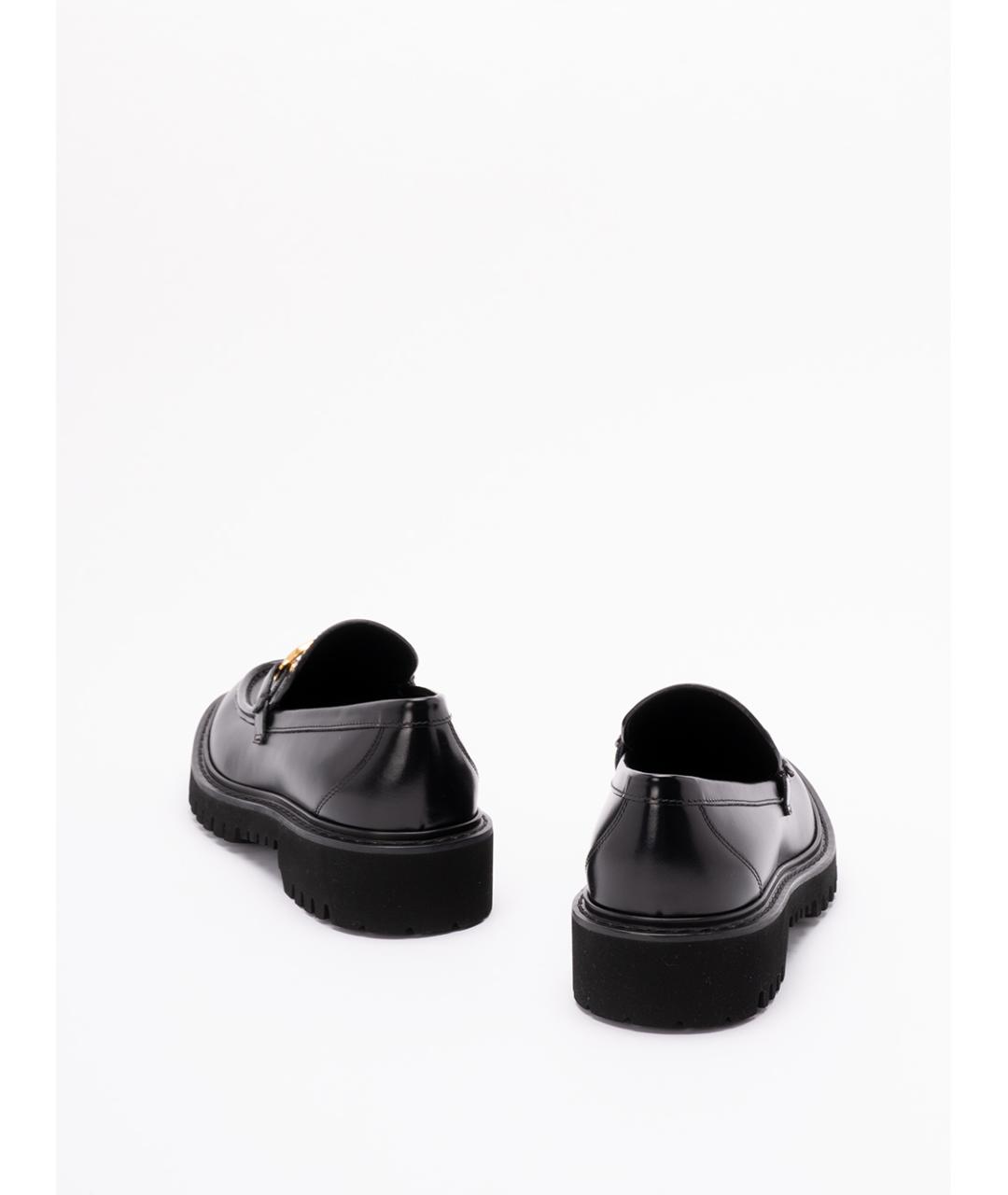VALENTINO Черные кожаные лоферы, фото 3
