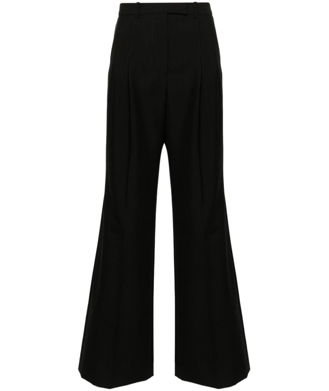 GIVENCHY Черные шерстяные прямые брюки, фото 1