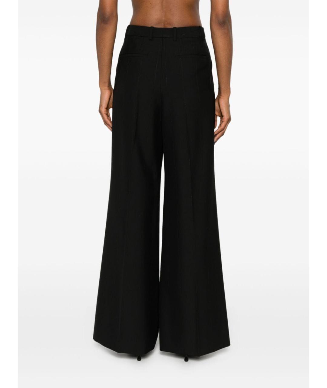 GIVENCHY Черные шерстяные прямые брюки, фото 5