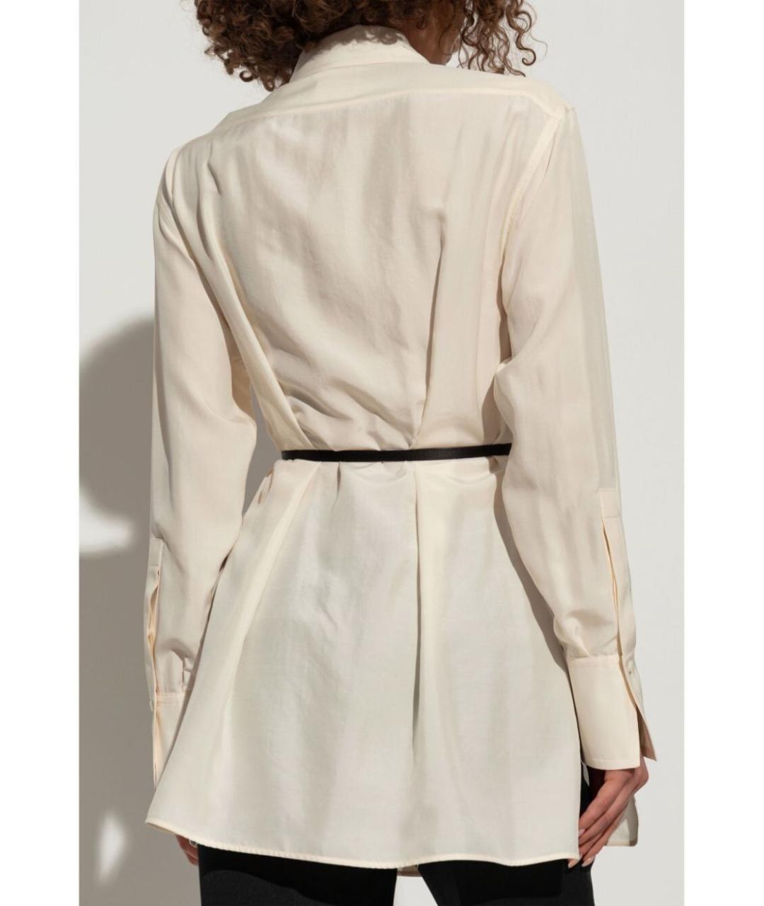 GIVENCHY Бежевая шелковая рубашка, фото 5