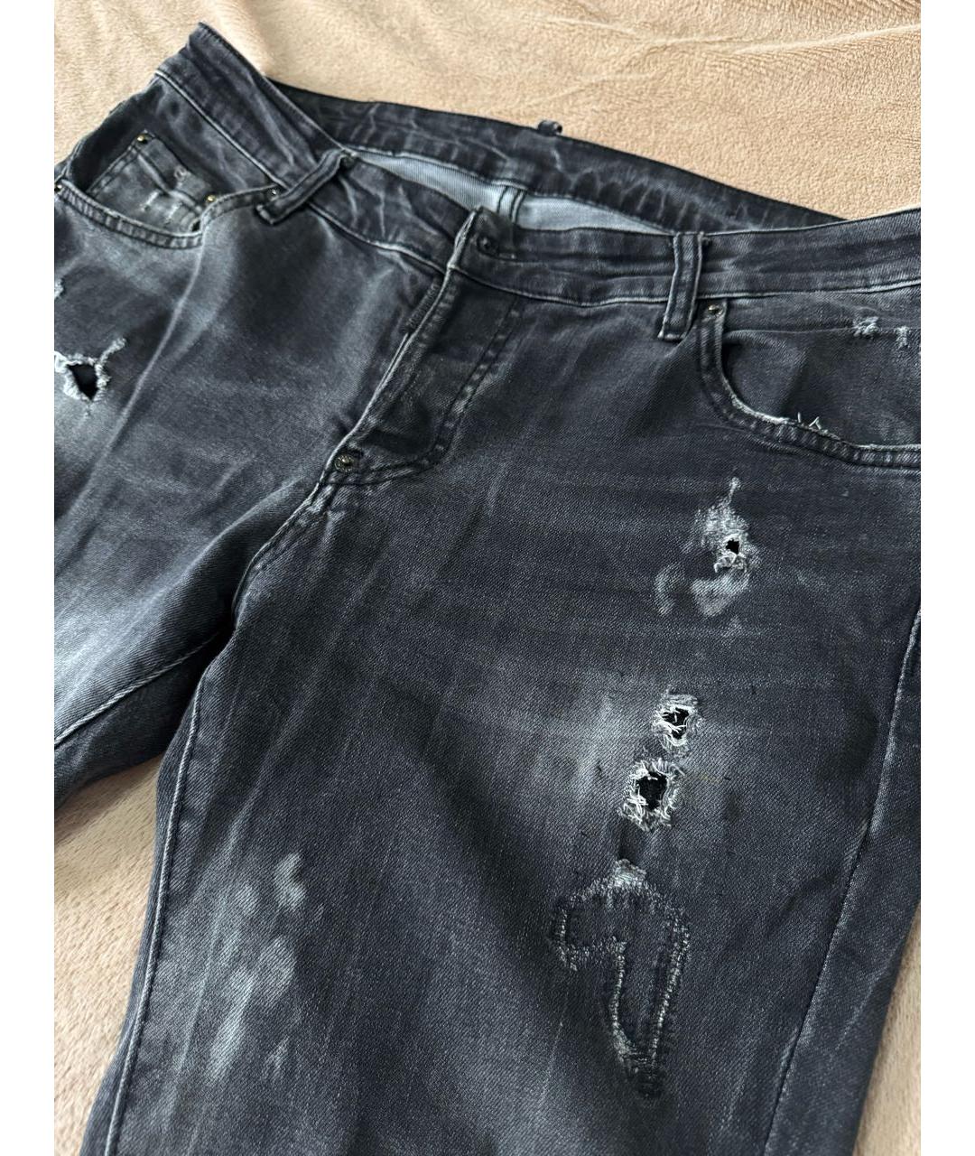 DSQUARED2 Антрацитовые джинсы скинни, фото 2