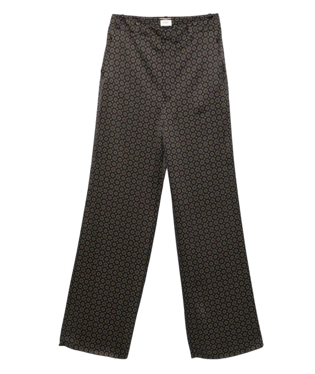 SAINT LAURENT Мульти вискозные прямые брюки, фото 2