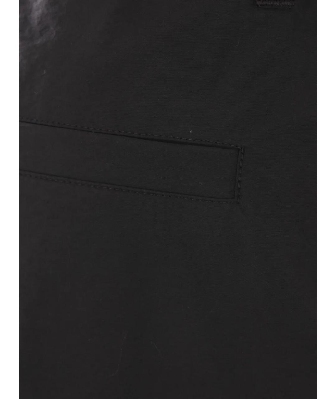 BRUNELLO CUCINELLI Черные хлопковые брюки широкие, фото 4