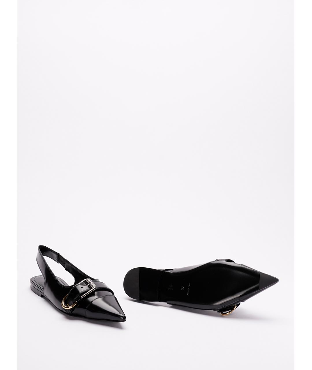 GIVENCHY Черные кожаные балетки, фото 4