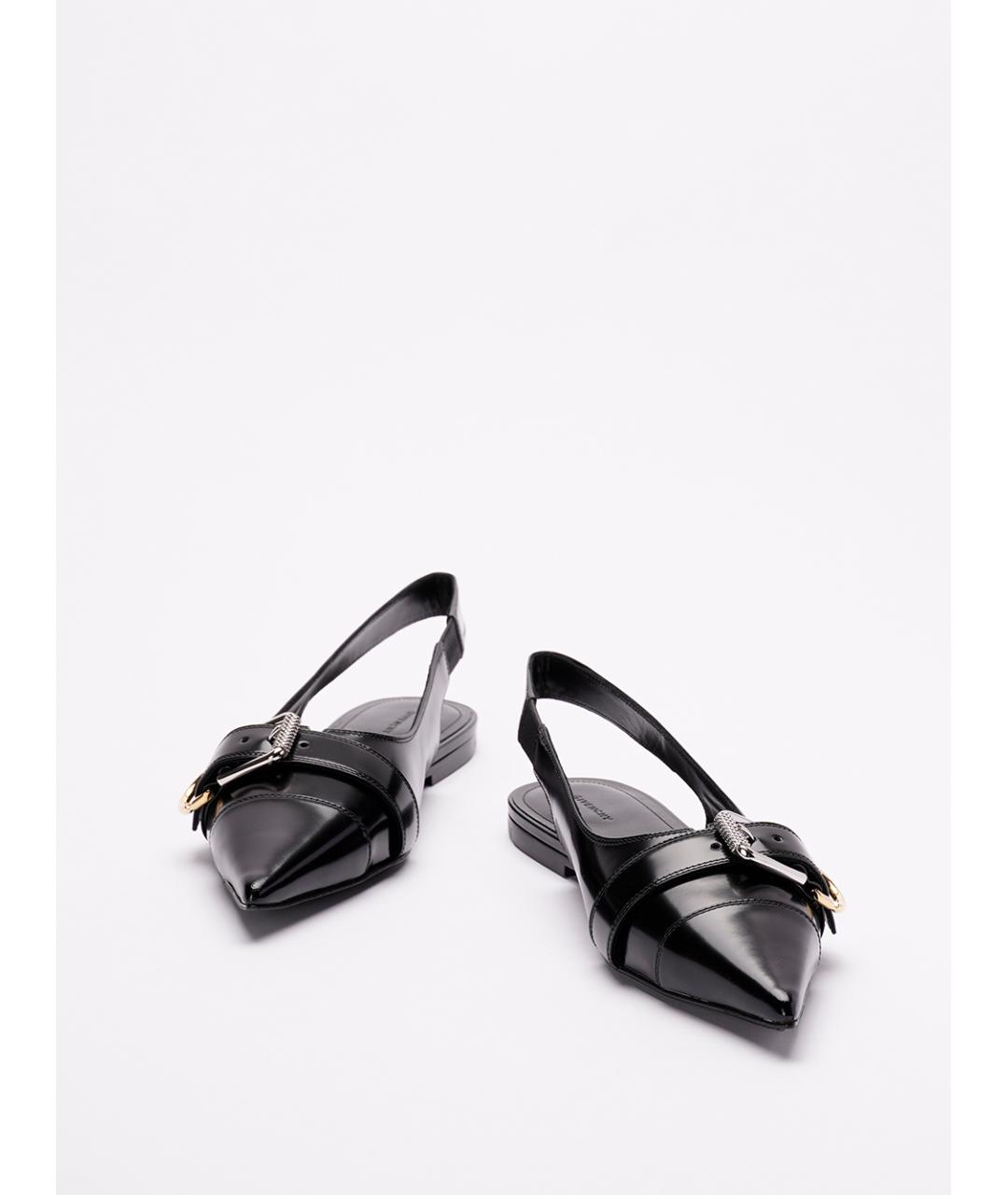 GIVENCHY Черные кожаные балетки, фото 2