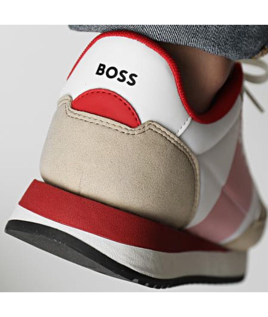 HUGO BOSS Бежевые низкие кроссовки / кеды, фото 4