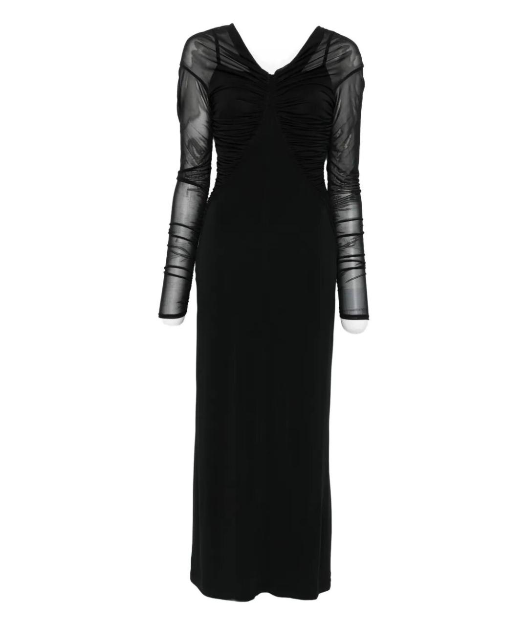 MAX MARA Черное вискозное вечернее платье, фото 1