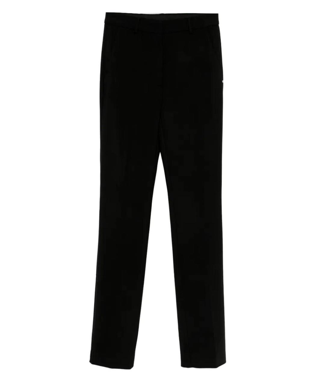 SPORTMAX Черные вискозные брюки узкие, фото 1